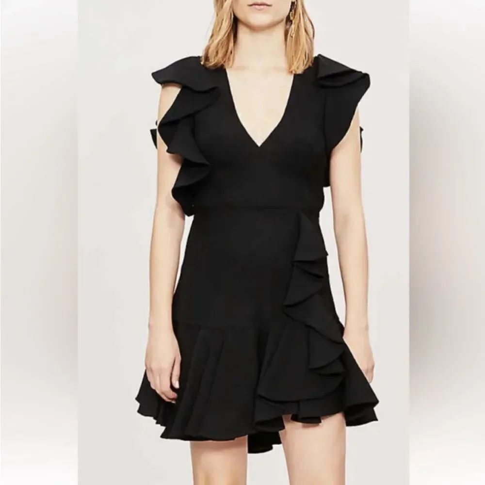 Sandro Elegant Black Mini Dress, US4